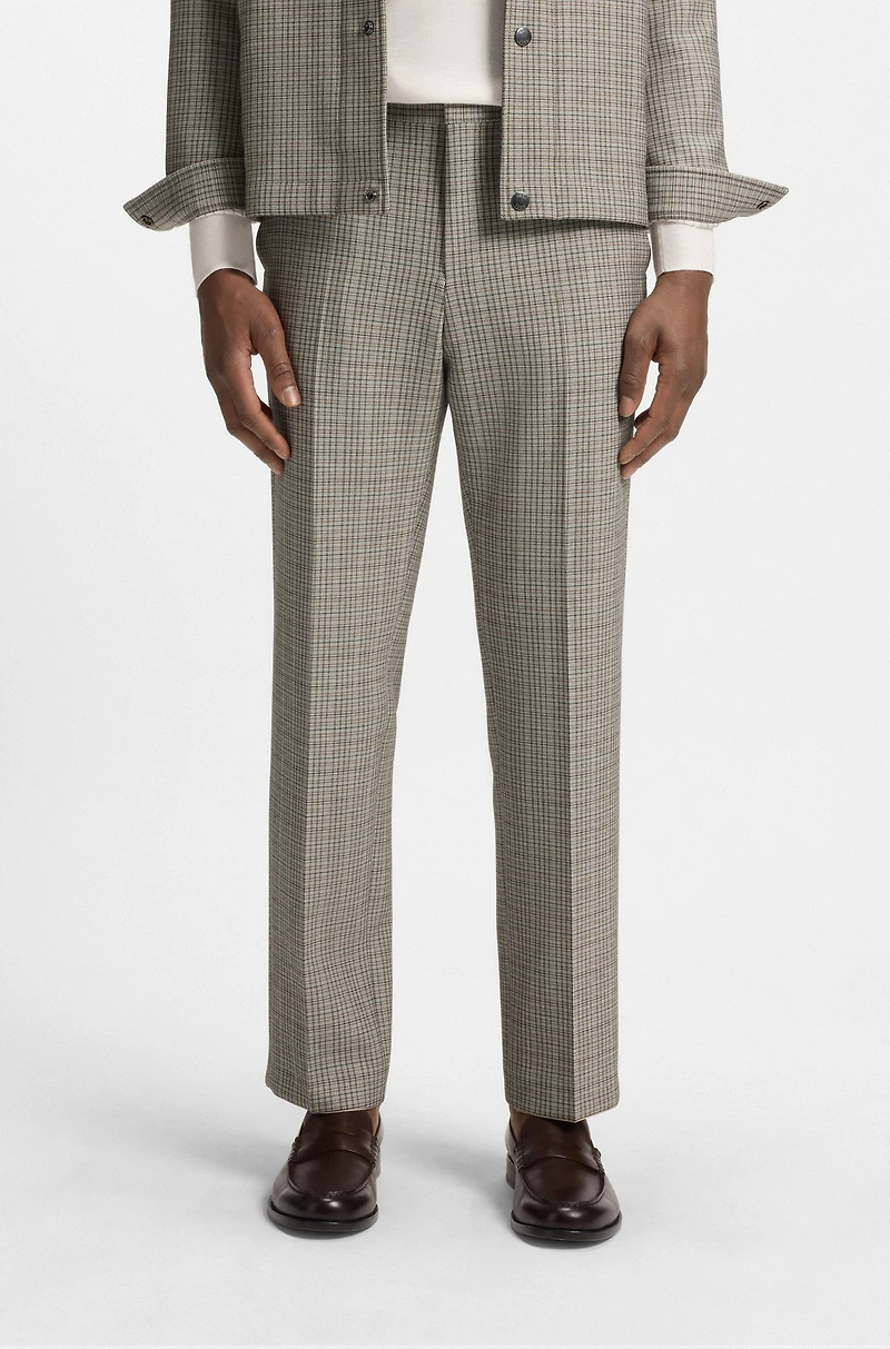 Relaxed-fit wrapped pants stretch fabric