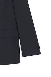 Regular-fit suit striped virgin wool