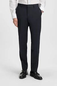 Regular-fit suit striped virgin wool