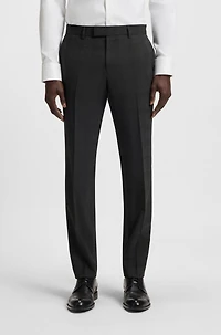 Slim-fit suit checked crease-resistant stretch wool