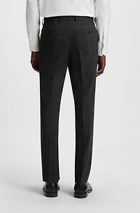 Slim-fit suit checked crease-resistant stretch wool
