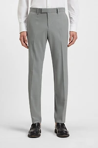 Micro-patterned slim-fit suit stretch cloth