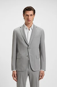 Micro-patterned slim-fit suit stretch cloth