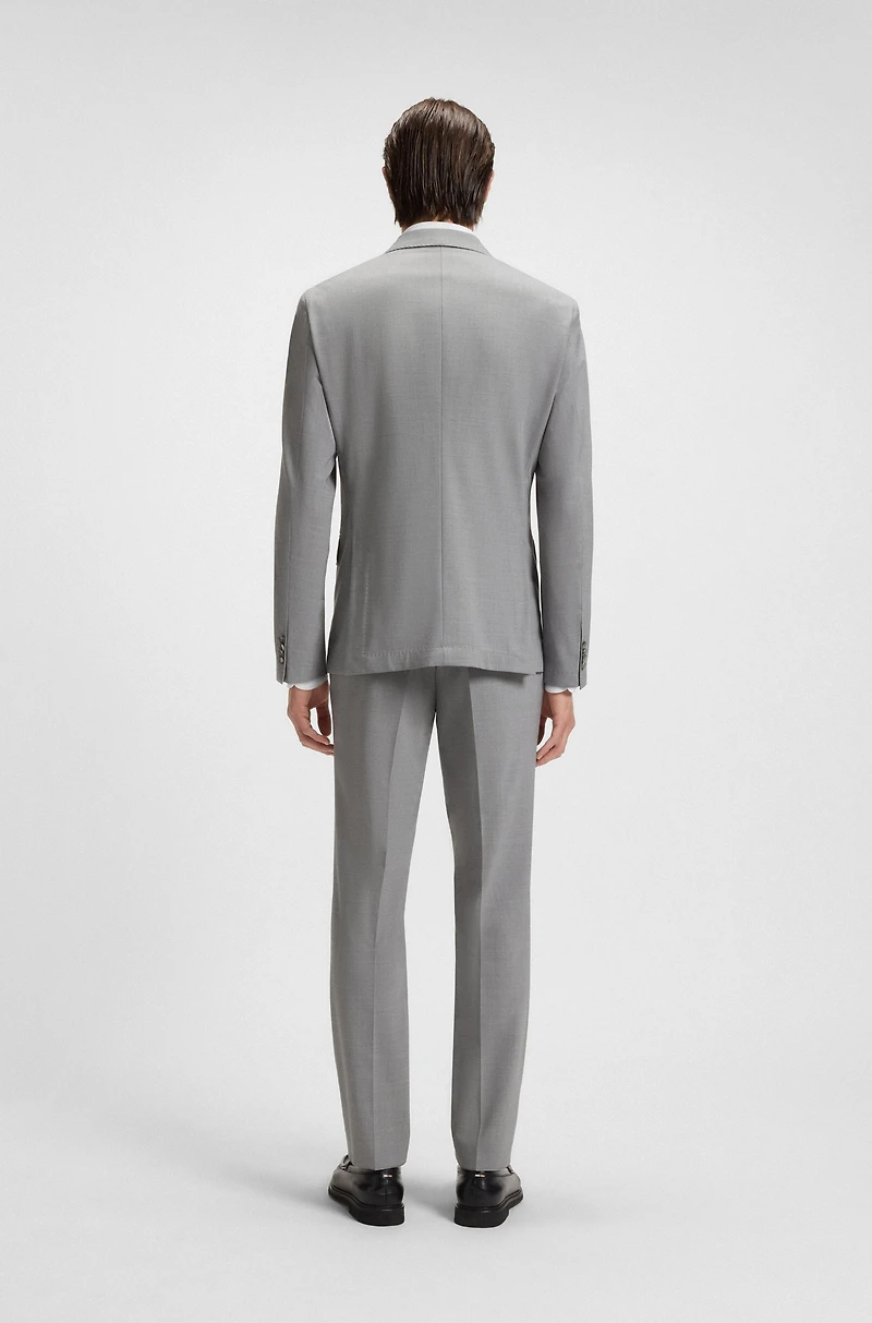 Micro-patterned slim-fit suit stretch cloth