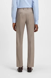 Melange slim-fit suit virgin wool