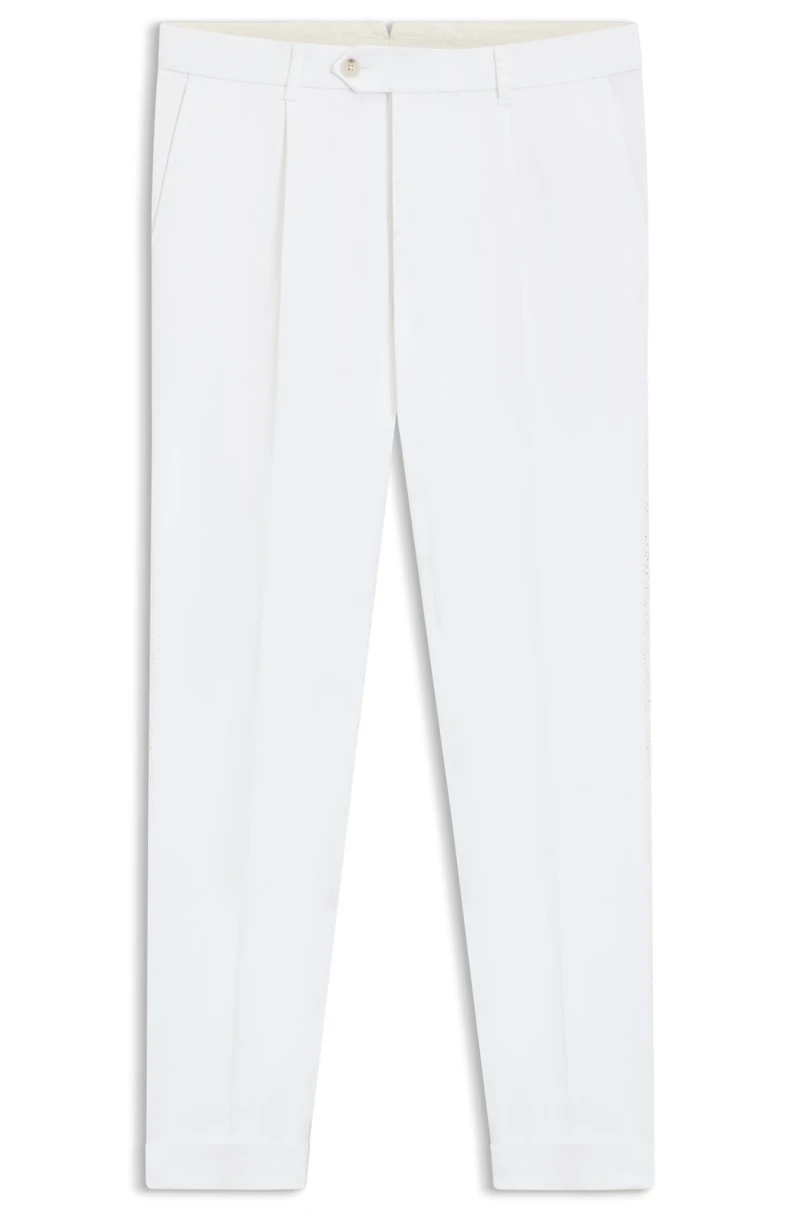 Slim-fit pants stretch cotton