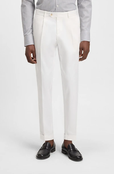 Slim-fit pants stretch cotton