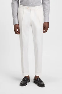 Slim-fit pants stretch cotton