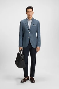 Slim-fit trousers stretch cotton