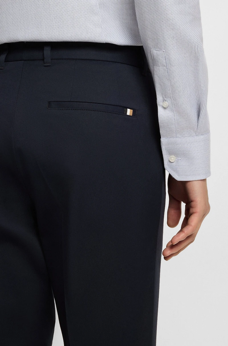 Slim-fit trousers stretch cotton