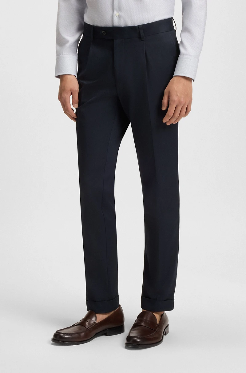 Slim-fit trousers stretch cotton