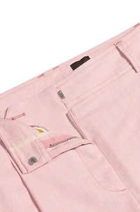 Formal shorts with front pleats