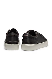 Gary grained-leather trainers with hidden laces