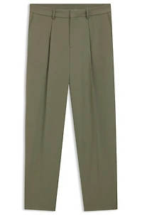 Relaxed-fit trousers machine-washable stretch fabric