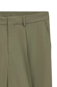 Relaxed-fit trousers machine-washable stretch fabric