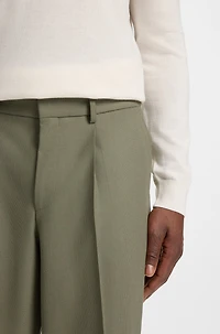 Relaxed-fit trousers machine-washable stretch fabric