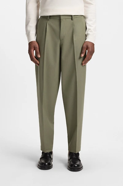 Relaxed-fit trousers machine-washable stretch fabric