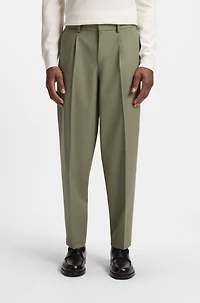 Relaxed-fit trousers machine-washable stretch fabric