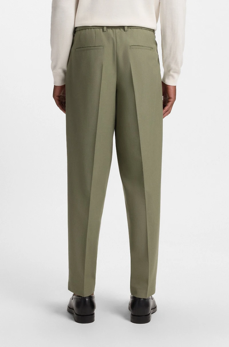 Relaxed-fit trousers machine-washable stretch fabric