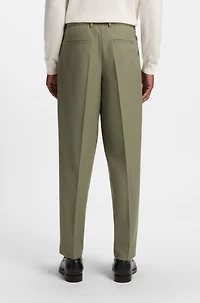 Relaxed-fit trousers machine-washable stretch fabric