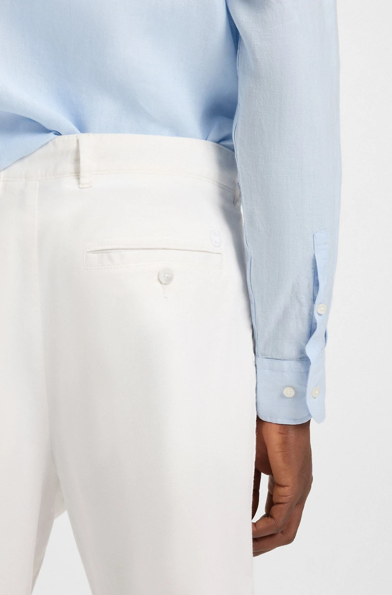 Relaxed-fit shorts stretch-cotton twill