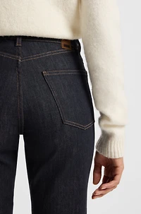 Indigo slim-fit jeans stretch denim