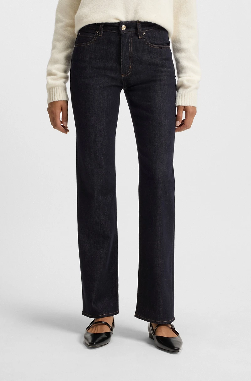 Indigo slim-fit jeans stretch denim