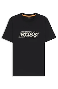 Cotton T-shirt with logo artwork