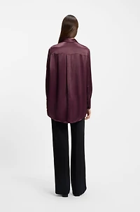 Regular-fit blouse with lace details