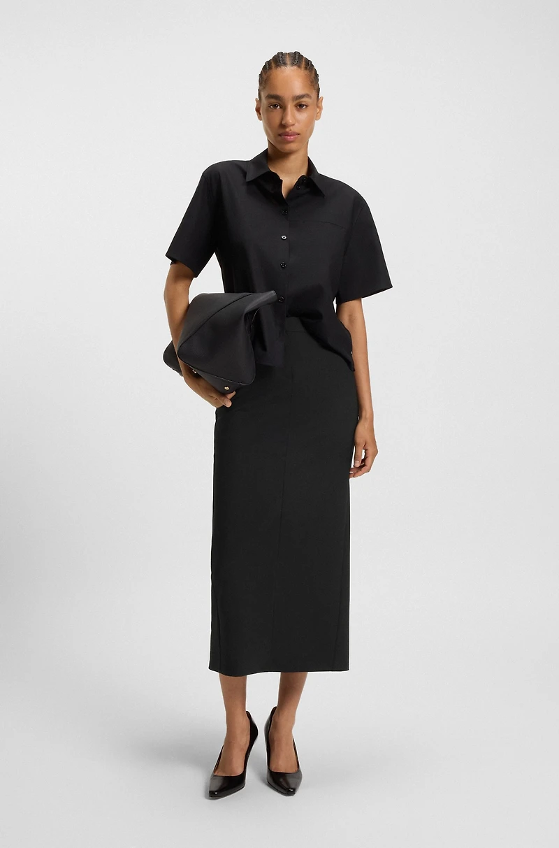 Pencil skirt wool