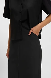 Pencil skirt wool