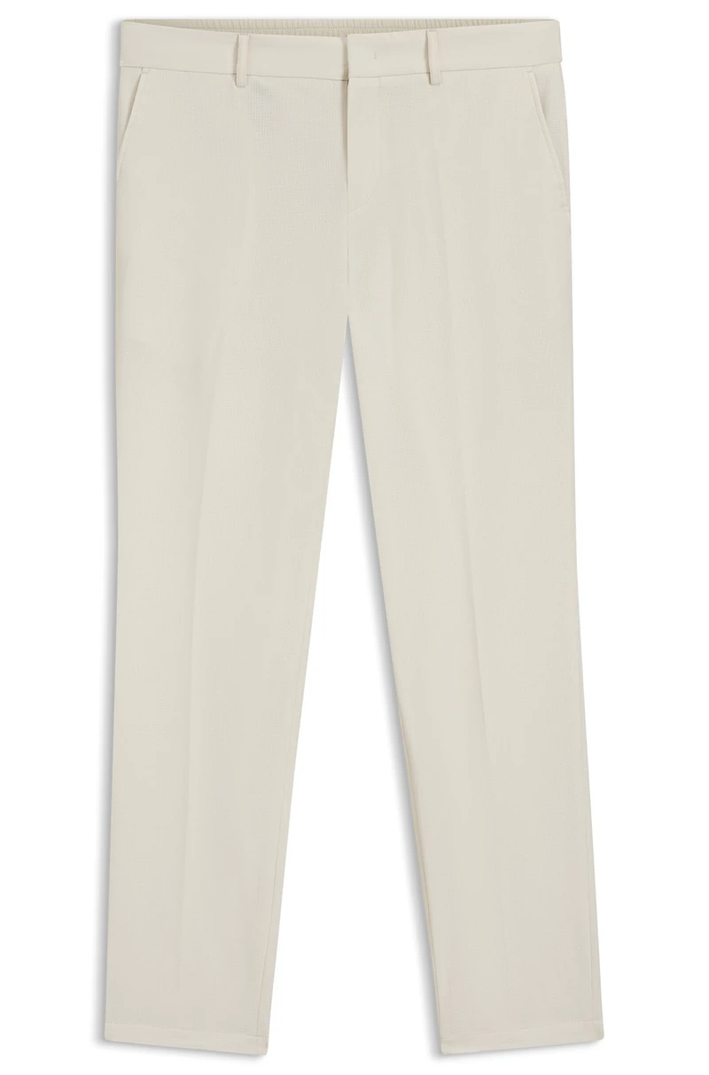 Packable trousers water-repellent stretch fabric