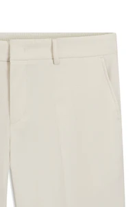 Packable trousers water-repellent stretch fabric