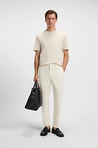 Packable trousers water-repellent stretch fabric