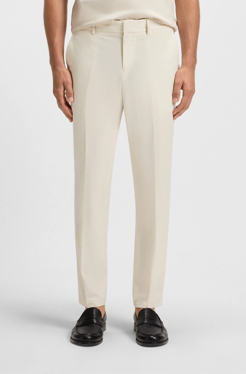 Packable trousers water-repellent stretch fabric