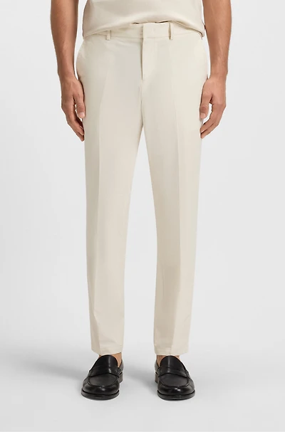 Packable trousers water-repellent stretch fabric