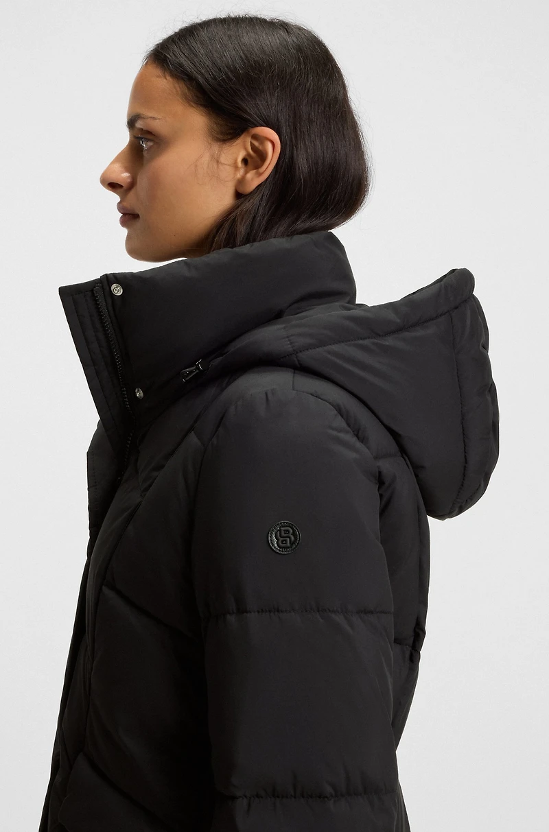 Piping-detail jacket with padding