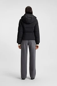 Piping-detail jacket with padding