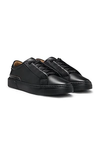 Gary leather trainers with hidden laces