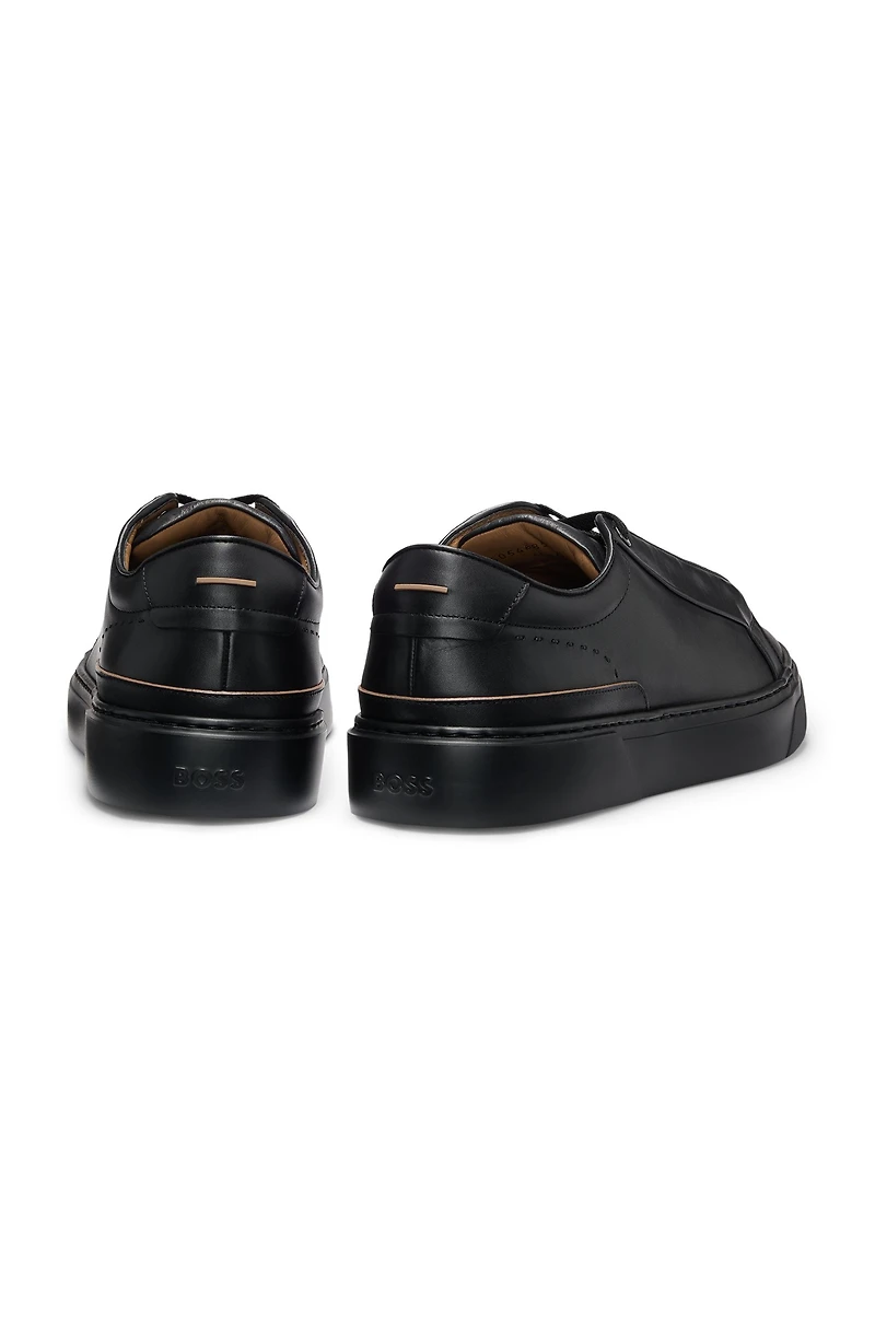 Gary leather trainers with hidden laces