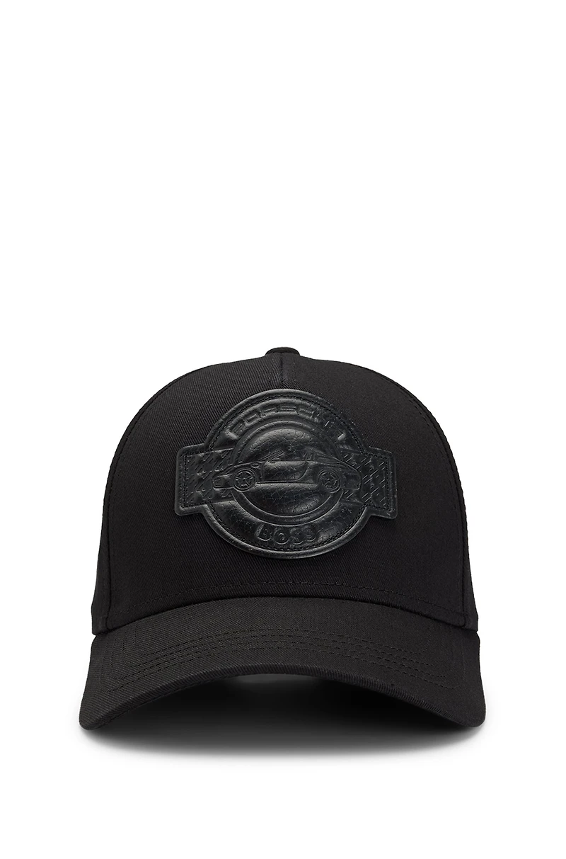 Porsche x BOSS cap in cotton with co-branded patch