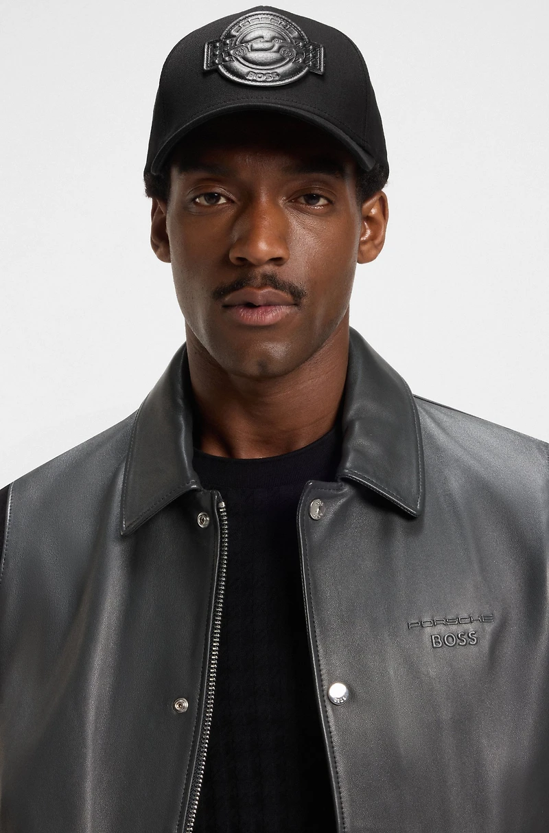 Porsche x BOSS cap in cotton with co-branded patch
