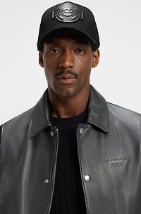 Porsche x BOSS cap in cotton with co-branded patch