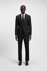 Structured and plain Derby shoes leather