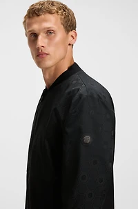 Water-repellent jacket with Double B monogram pattern