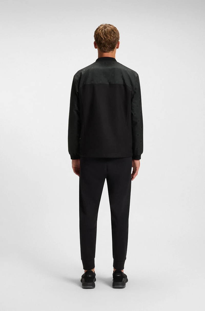 Water-repellent jacket with Double B monogram pattern