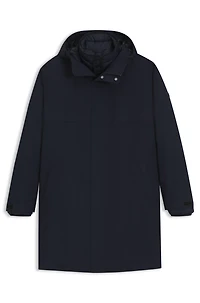 Padded-inner jacket with water-repellent finish