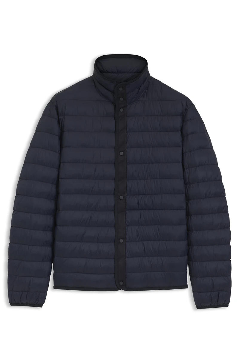 Padded-inner jacket with water-repellent finish