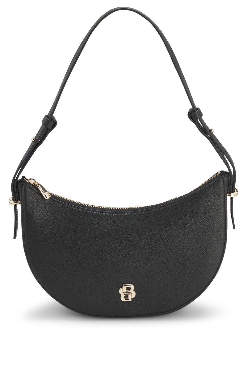 Leather crossbody bag with Double B monogram