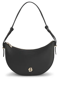 Leather crossbody bag with Double B monogram